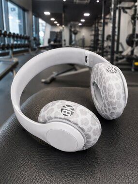 Beat Kicks Headphone Covers - Cheetah Print - Protective, Washable, Reg Size New